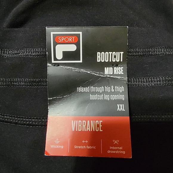 Fila Sport Black Athletic/Yoga Pants Size XXL - Picture 7 of 9